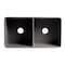 Alfi Brand Gray Matte Smooth Apron 33" x 18" Double Bowl Fireclay Farm Sink ABF3318D-GM - alternate 8